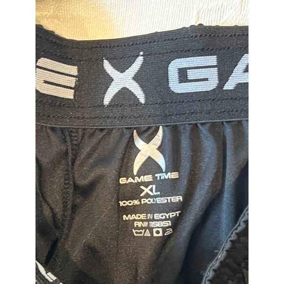 Gametime Black Athletic Shorts, Mens XL - Picture 3 of 3